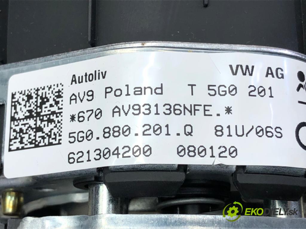 VW GOLF VII (5G1, BQ1, BE1, BE2) 2012 - 2022    1.6 TDI 85 kW [115 KM] olej napędowy 2016 - 2022  Palubná doska silentbloku 5G0880201Q 5G1880841G