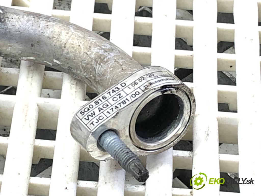 VW GOLF VII (5G1, BQ1, BE1, BE2) 2012 - 2022    1.6 TDI 85 kW [115 KM] olej napędowy 2016 - 2022  rúrka klimatizácie 5Q0816743D (Rúrky klimatizácie)