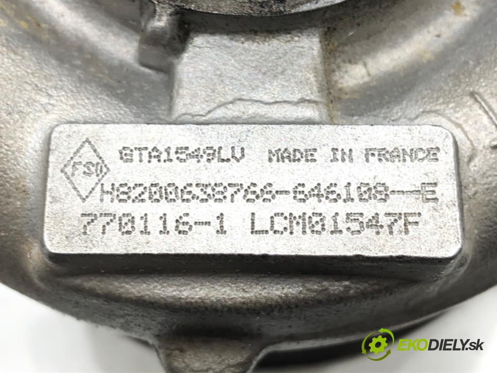 RENAULT LAGUNA III Grandtour (KT0/1) 2007 - 2015    2.0 dCi GT (KT11, KT1E, KT1N) 131 kW [178 KM] olej napędowy 2008 - 2015  turbo H8200638766 (Turbodúchadla (kompletní))