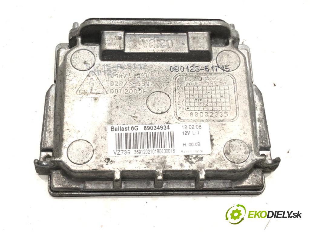 RENAULT LAGUNA III Grandtour (KT0/1) 2007 - 2015    2.0 dCi GT (KT11, KT1E, KT1N) 131 kW [178 KM] olej napędowy 2008 - 2015  Menič XENON 89034934 (Riadiace jednotky xenónu)