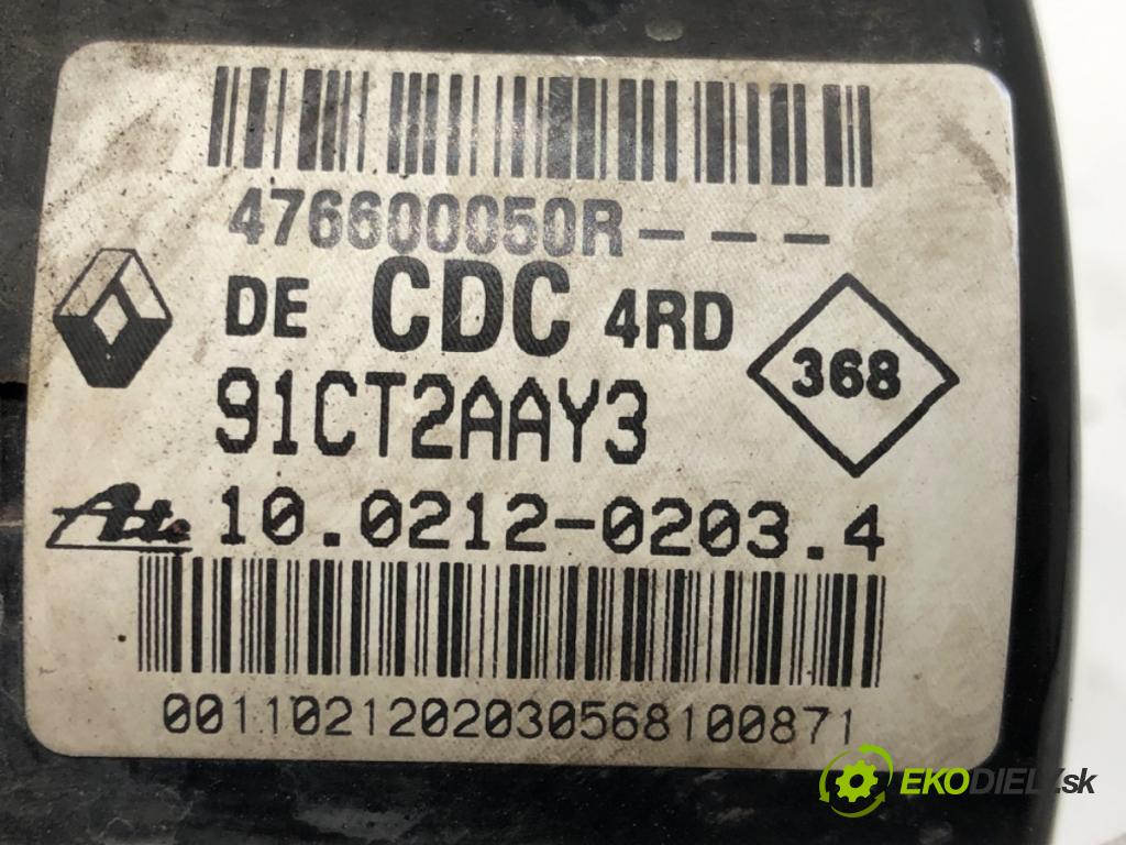 RENAULT LAGUNA III Grandtour (KT0/1) 2007 - 2015    2.0 dCi GT (KT11, KT1E, KT1N) 131 kW [178 KM] olej napędowy 2008 - 2015  Pumpa ABS 476600050R (Pumpy ABS)