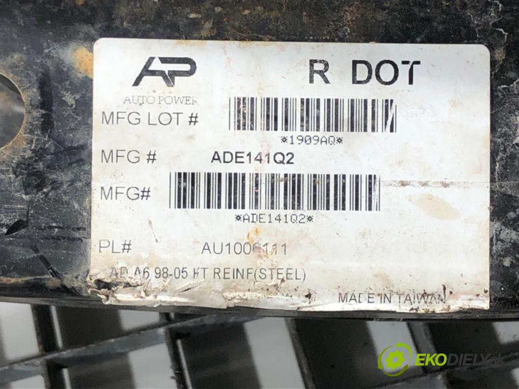 AUDI A6 C5 (4B2) 1997 - 2005    1.9 TDI 81 kW [110 KM] olej napędowy 1997 - 2000  výztuha nárazníka přední část  (Výztuhy přední)