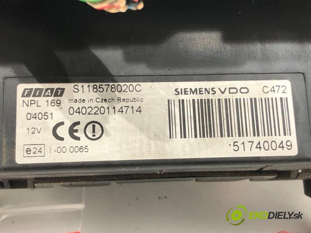 FIAT PANDA (169_) 2003 - 2022    1.1 (169.AXA1A) 40 kW [54 KM] benzyna 2003 - 2022  modul BSI 51740049 (Pojistkové skříňky)