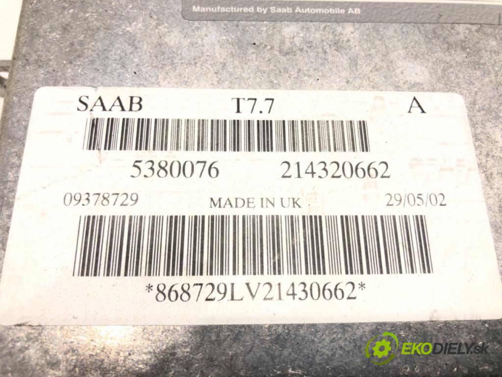 SAAB 9-5 (YS3E) 1997 - 2009    2.0 t 110 kW [150 KM] benzyna 1997 - 2009  riadiaca jednotka Motor 5168943 (Riadiace jednotky)