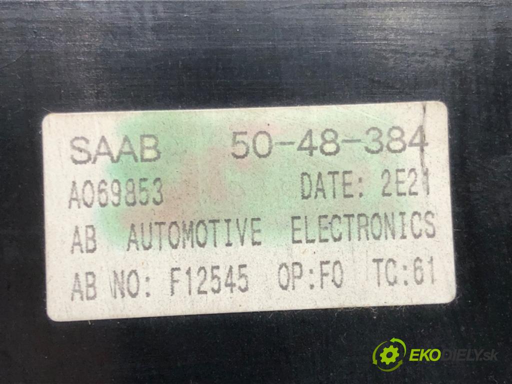 SAAB 9-5 (YS3E) 1997 - 2009    2.0 t 110 kW [150 KM] benzyna 1997 - 2009  Panel ovládania kúrenia 5048384 (Prepínače, spínače, tlačidlá a ovládače kúrenia)