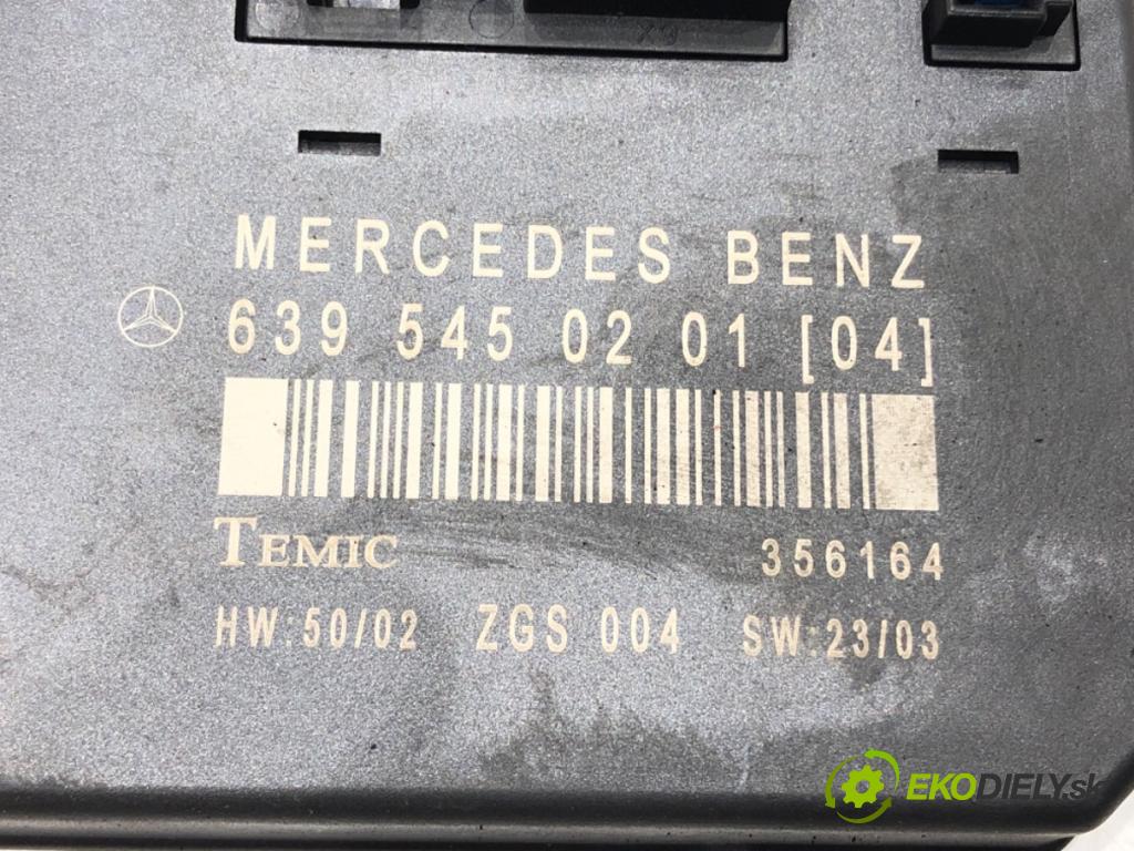 MERCEDES-BENZ VITO Autobus (W639) 2003 - 2022    111 CDI (639.701, 639.703, 639.705) 80 kW [109 KM] olej napędowy 2003 - 2022  modul BSI 6395450201 (Pojistkové skříňky)