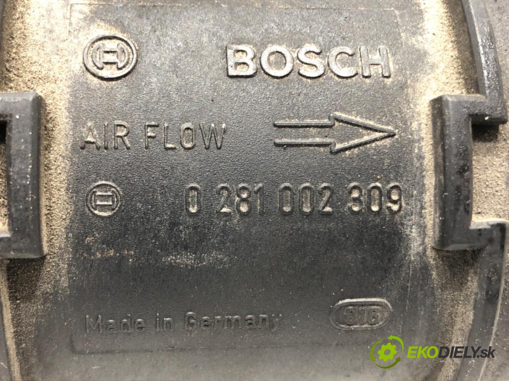 ALFA ROMEO 147 (937_) 2000 - 2010    2.0 16V T.SPARK (937.AXA1, 937.AXC1, 937.BXC1) 110 kW [150 KM] benzyna 2001 - 2010  Váha vzduchu 0281002309 (Váhy vzduchu)