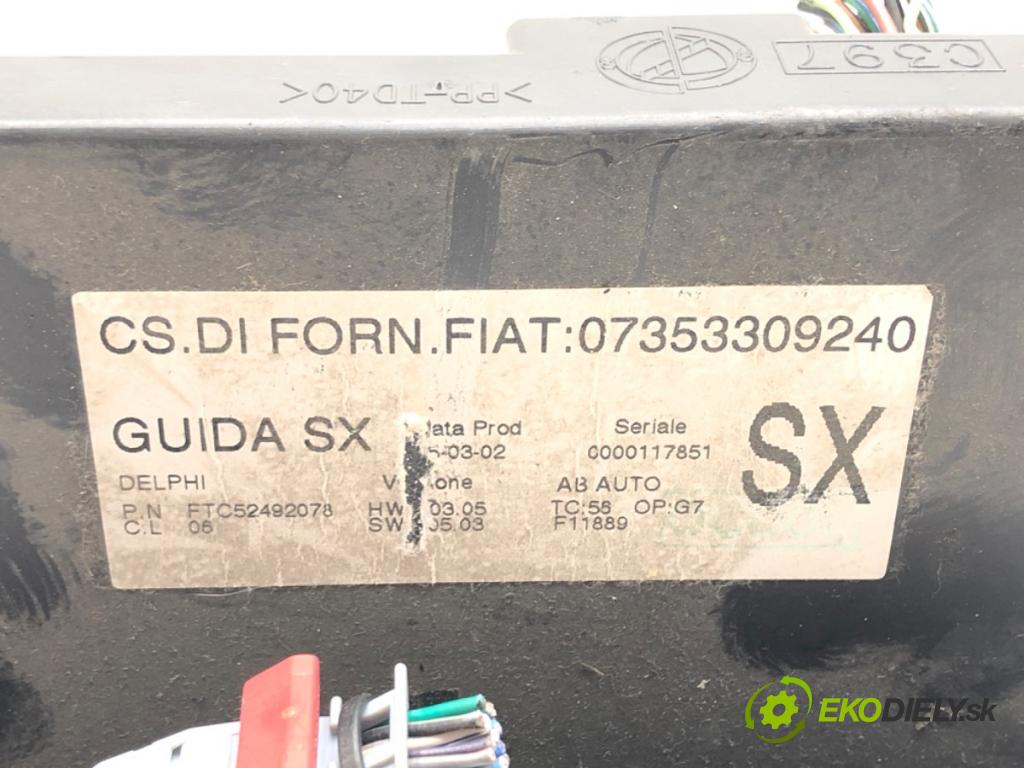 ALFA ROMEO 147 (937_) 2000 - 2010    2.0 16V T.SPARK (937.AXA1, 937.AXC1, 937.BXC1) 110 kW [150 KM] benzyna 2001 - 2010  Panel ovládania kúrenia 07353309240 (Prepínače, spínače, tlačidlá a ovládače kúrenia)