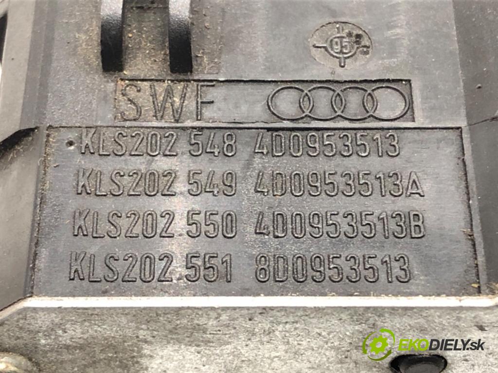 AUDI A4 B5 (8D2) 1994 - 2001    1.8 92 kW [125 KM] benzyna 1994 - 2000  Prepínač kombinovaný 4D0953513 (Prepínače, spínače, tlačidlá a ovládače kúrenia)