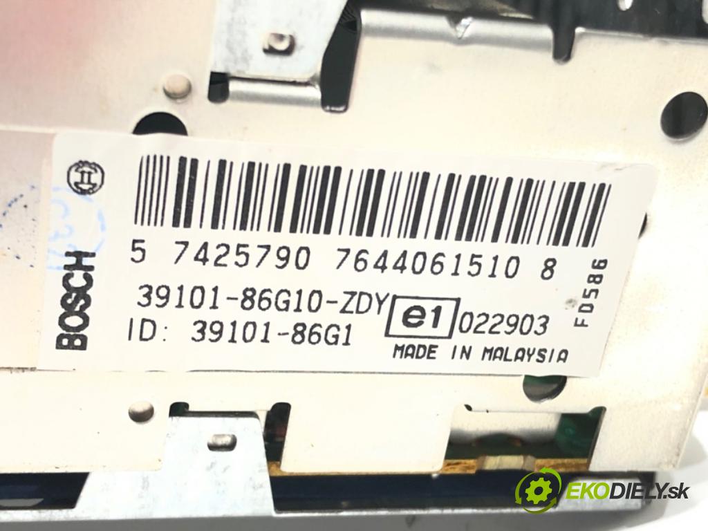 SUZUKI IGNIS II (MH) 2003 - 2022    1.3 (RM413) 69 kW [94 KM] benzyna 2003 - 2022  RADIO 39101-86G10 (Audio zariadenia)