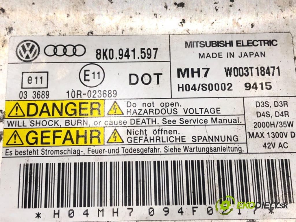 AUDI A4 B8 Avant (8K5) 2007 - 2015    1.8 TFSI 118 kW [160 KM] benzyna 2007 - 2012  Menič XENON 8K0941597 (Riadiace jednotky xenónu)