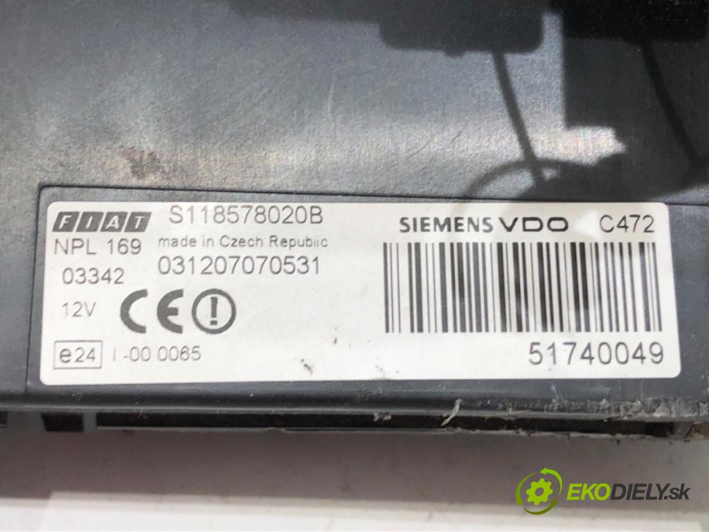FIAT PANDA (169_) 2003 - 2022    1.1 (169.AXA1A) 40 kW [54 KM] benzyna 2003 - 2022  modul BSI 51740049 (Pojistkové skříňky)