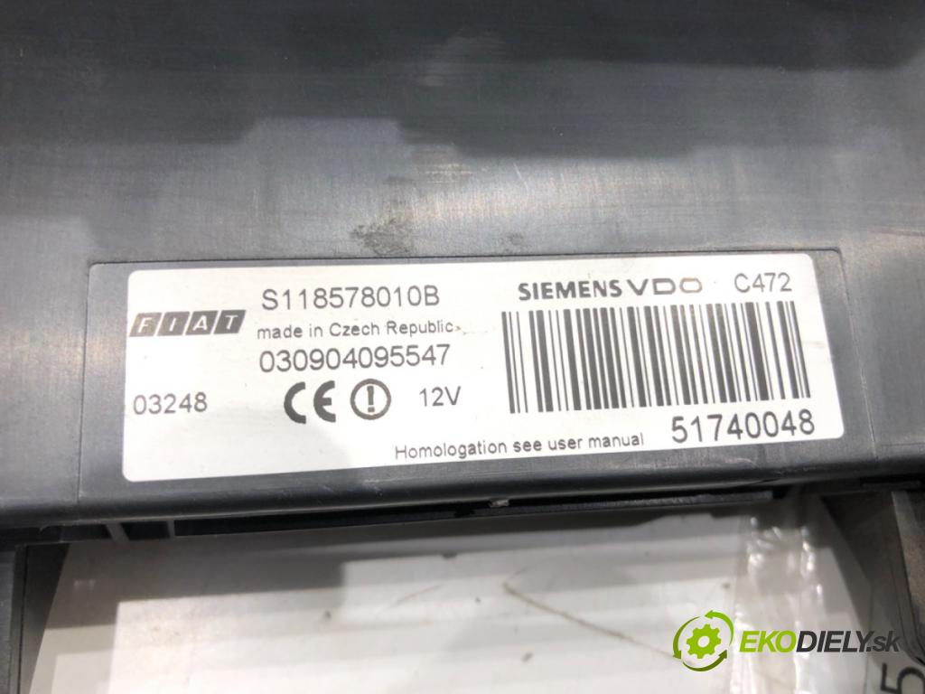 FIAT PANDA (169_) 2003 - 2022    1.1 (169.AXA1A) 40 kW [54 KM] benzyna 2003 - 2022  modul BSI 51740048 (Pojistkové skříňky)