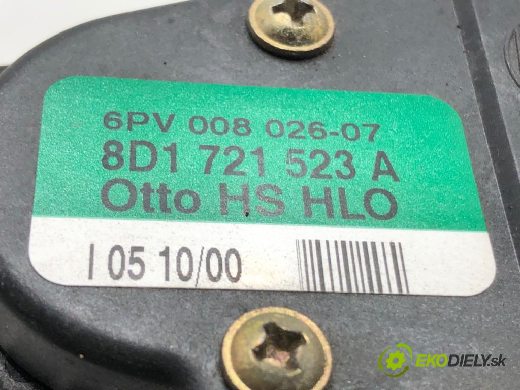 AUDI A4 B5 (8D2) 1994 - 2001    1.8 92 kW [125 KM] benzyna 1994 - 2000  Potenciometer plynu 8D1721523A (Pedále)