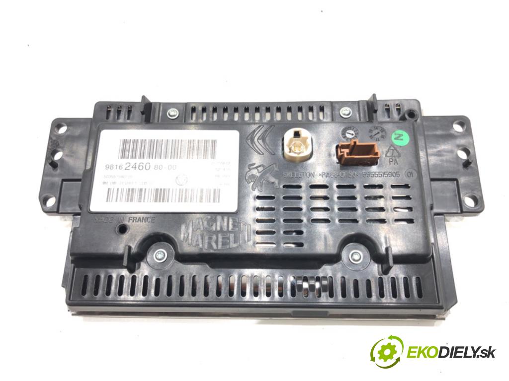 CITROEN C3 II (SC_) 2009 - 2022    1.0 VTi 68 50 kW [68 KM] benzyna 2012 - 2022  Dislpej 9816246080 (Prístrojové dosky, displeje)