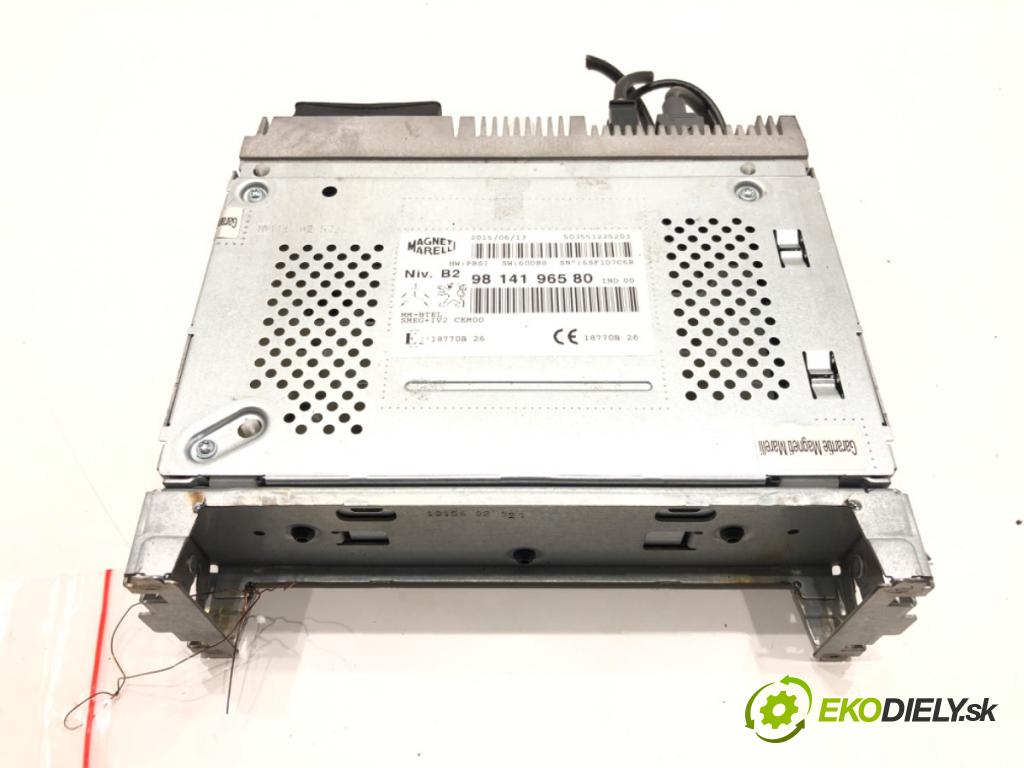 CITROEN C3 II (SC_) 2009 - 2022    1.0 VTi 68 50 kW [68 KM] benzyna 2012 - 2022  RADIO 9814196580 (Audio zariadenia)