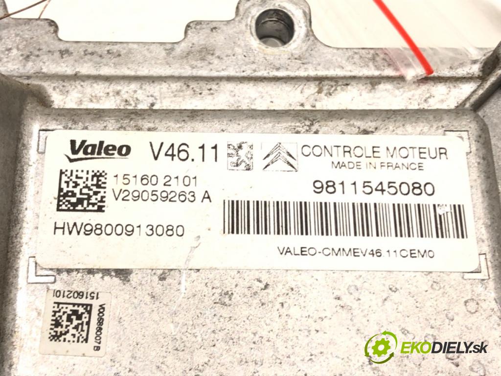 CITROEN C3 II (SC_) 2009 - 2022    1.0 VTi 68 50 kW [68 KM] benzyna 2012 - 2022  riadiaca jednotka Motor 9811545080 (Riadiace jednotky)