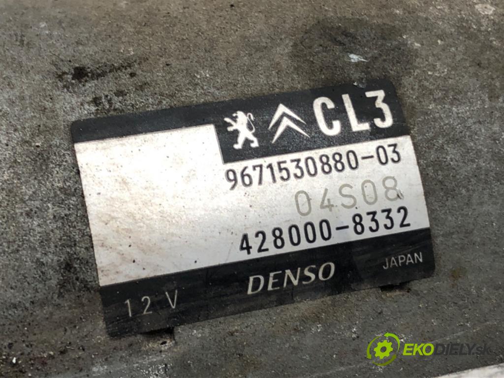 CITROEN C3 II (SC_) 2009 - 2022    1.0 VTi 68 50 kW [68 KM] benzyna 2012 - 2022  Štartér 9671530880 (Štartéry)