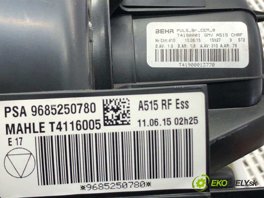 CITROEN C3 II (SC_) 2009 - 2022    1.0 VTi 68 50 kW [68 KM] benzyna 2012 - 2022  topné těleso radiátor topení KOMBAJN 9685250780