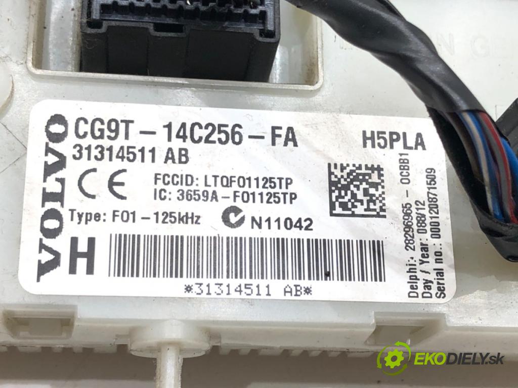 VOLVO V60 I (155, 157) 2010 - 2018    D3 / D4 120 kW [163 KM] olej napędowy 2010 - 2014  modul BSI 31314511AB (Pojistkové skříňky)