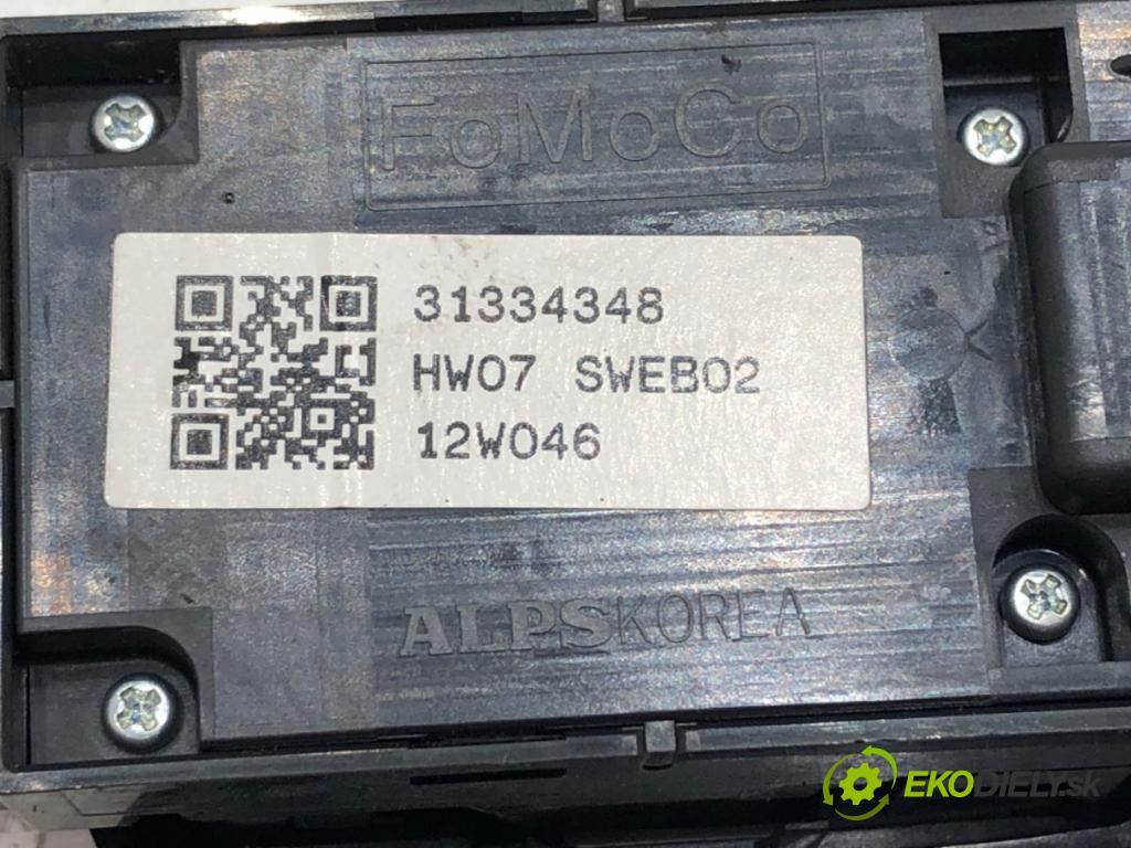 VOLVO V60 I (155, 157) 2010 - 2018    D3 / D4 120 kW [163 KM] olej napędowy 2010 - 2014  Prepínač okien 31334348 (Prepínače, spínače, tlačidlá a ovládače kúrenia)