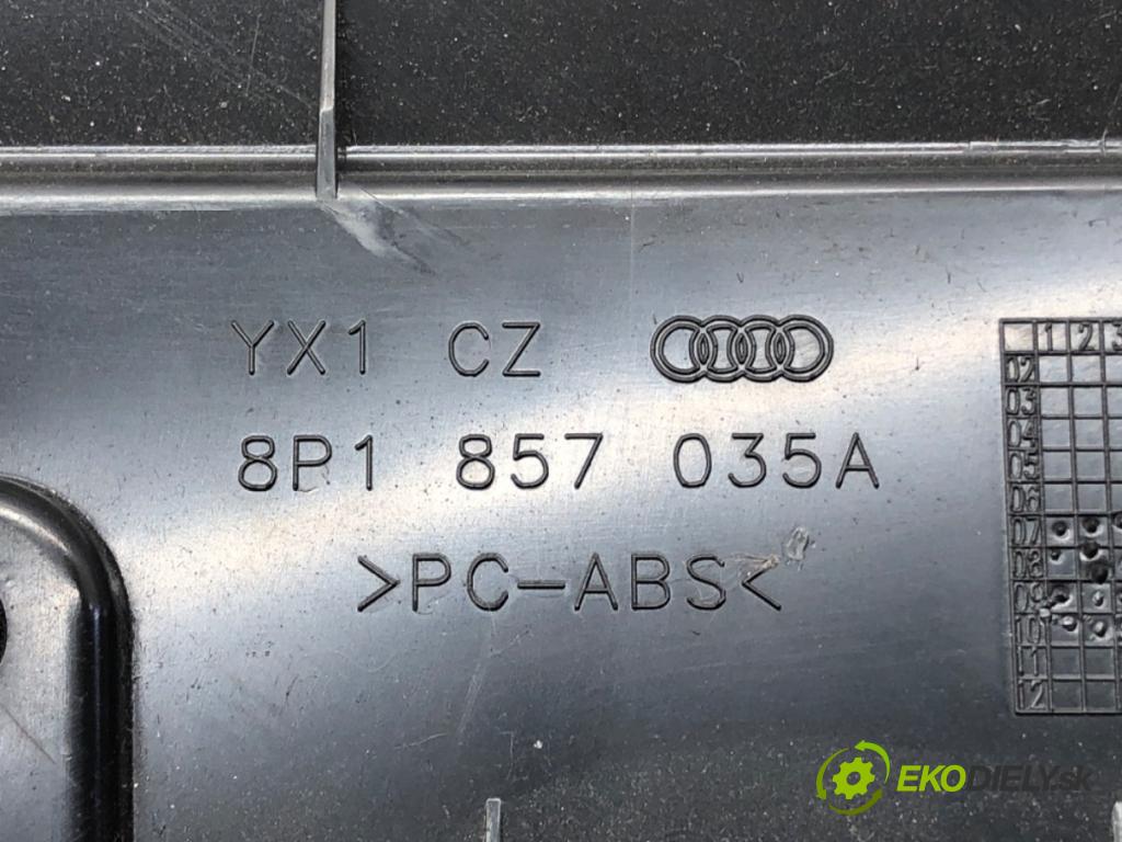 AUDI A3 (8P1) 2003 - 2013    1.8 TFSI 118 kW [160 KM] benzyna 2006 - 2012  Priehradka, kastlík spolujazdca 8P1857035A (Priehradky, kastlíky)