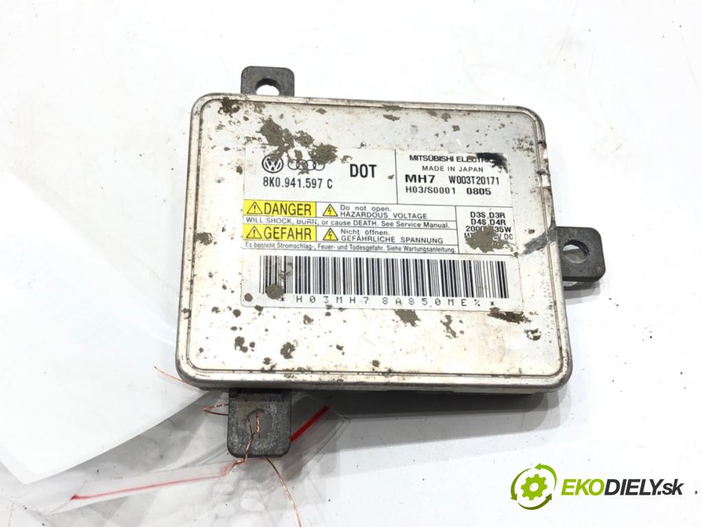 AUDI A3 (8P1) 2003 - 2013    1.8 TFSI 118 kW [160 KM] benzyna 2006 - 2012  Menič XENON 8K0941597C (Riadiace jednotky xenónu)