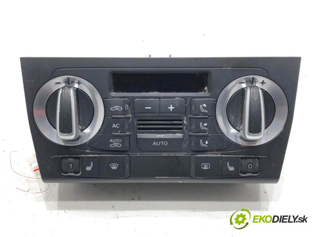 AUDI A3 (8P1) 2003 - 2013    1.8 TFSI 118 kW [160 KM] benzyna 2006 - 2012  Panel ovládania kúrenia 8P0820043BN (Prepínače, spínače, tlačidlá a ovládače kúrenia)