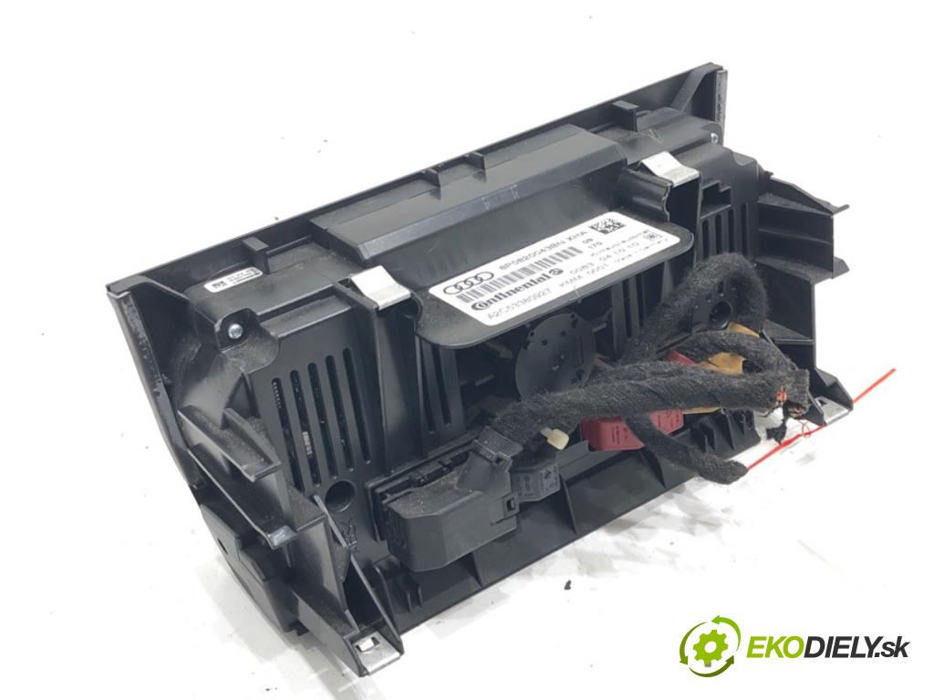 AUDI A3 (8P1) 2003 - 2013    1.8 TFSI 118 kW [160 KM] benzyna 2006 - 2012  Panel ovládania kúrenia 8P0820043BN (Prepínače, spínače, tlačidlá a ovládače kúrenia)