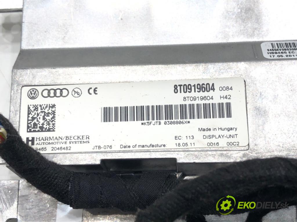 AUDI A6 C6 Avant (4F5) 2004 - 2011    2.0 TDI 100 kW [136 KM] olej napędowy 2005 - 2011  Dislpej 8T0919604 (Prístrojové dosky, displeje)