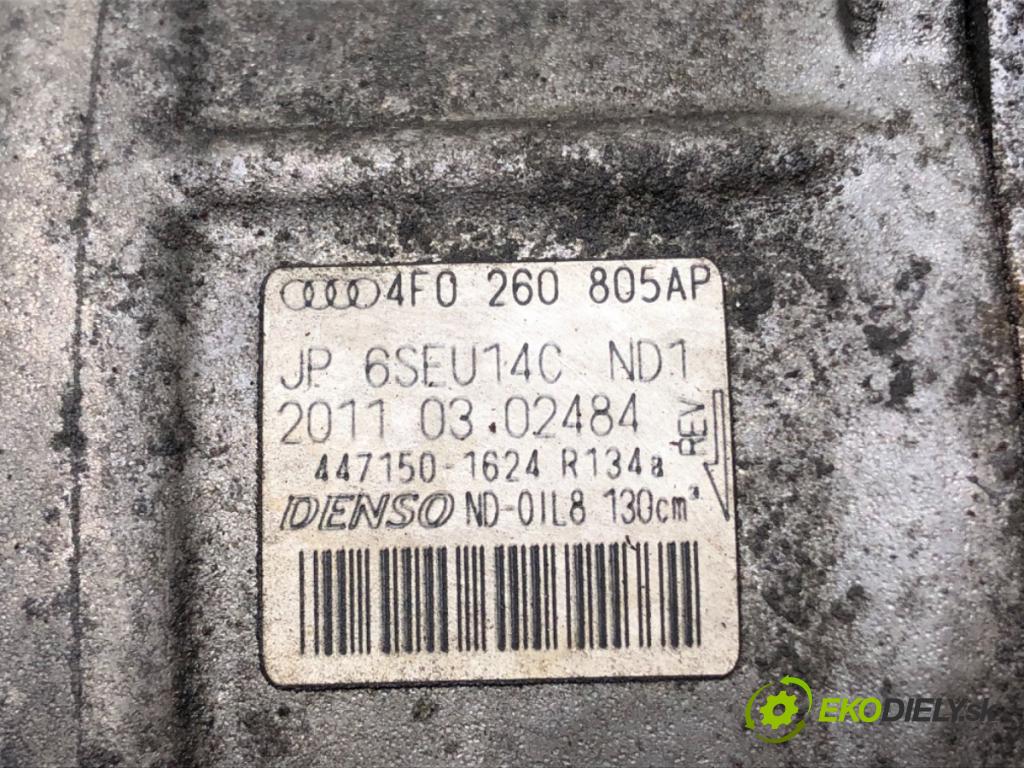 AUDI A6 C6 Avant (4F5) 2004 - 2011    2.0 TDI 100 kW [136 KM] olej napędowy 2005 - 2011  kompresor klimatizace 4F0260805AP (Kompresory)