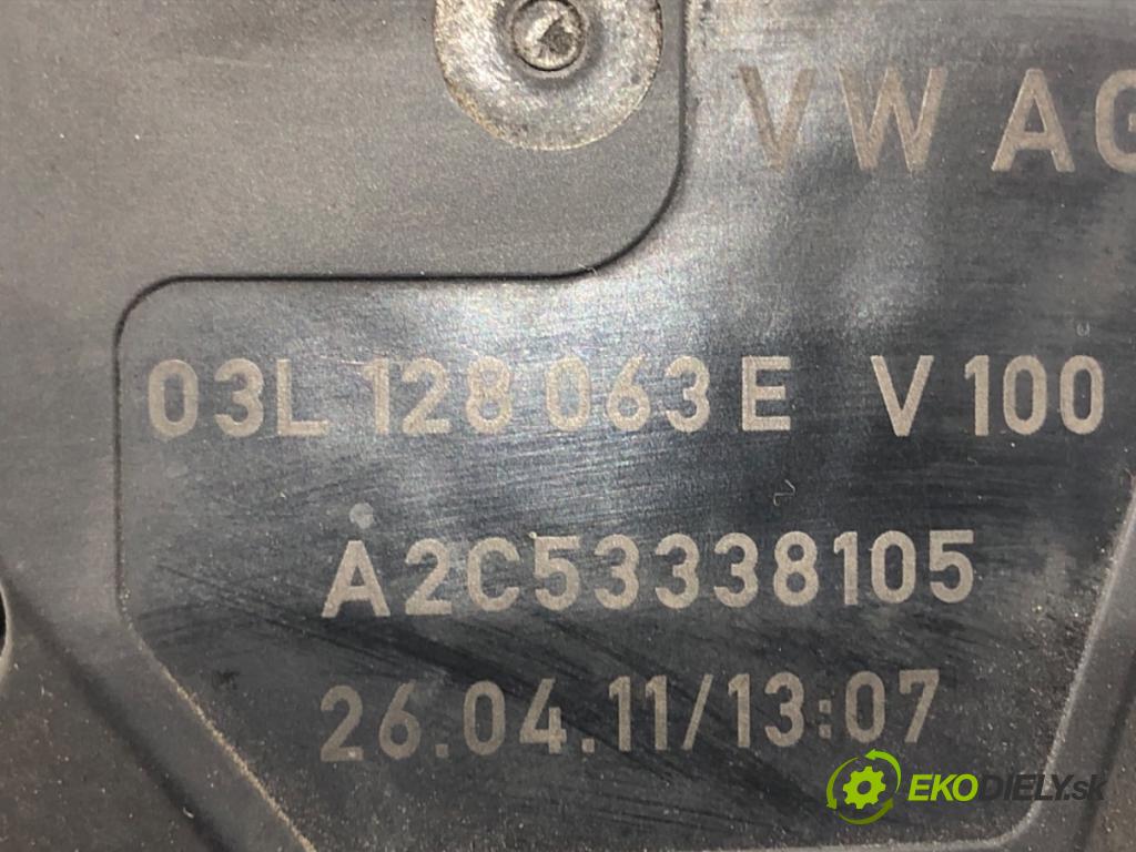 AUDI A6 C6 Avant (4F5) 2004 - 2011    2.0 TDI 100 kW [136 KM] olej napędowy 2005 - 2011  Škrtiaca klapka 03L128063E (Škrtiace klapky)