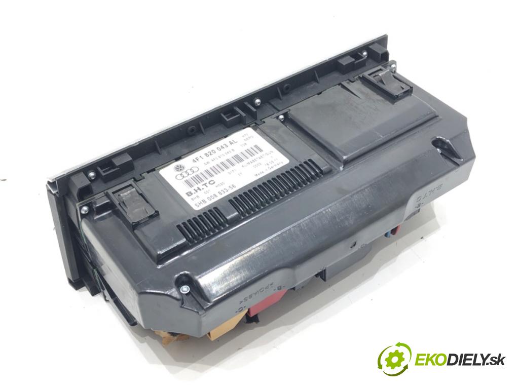 AUDI A6 C6 Avant (4F5) 2004 - 2011    2.0 TDI 100 kW [136 KM] olej napędowy 2005 - 2011  Panel ovládania kúrenia 4F1820043AL (Prepínače, spínače, tlačidlá a ovládače kúrenia)