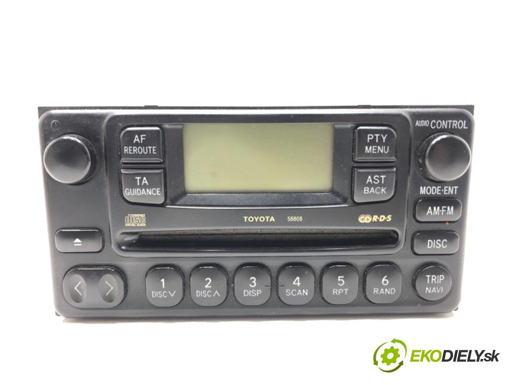 TOYOTA AVENSIS VERSO (_M2_) 2001 - 2011    2.0 D (CLM20_) 85 kW [116 KM] olej napędowy 2001 - 2005  RADIO 86120-44080 (Audio zariadenia)