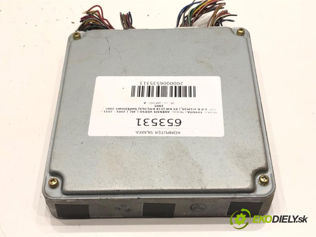 TOYOTA AVENSIS VERSO (_M2_) 2001 - 2011    2.0 D (CLM20_) 85 kW [116 KM] olej napędowy 2001 - 2005  riadiaca jednotka Motor 89661-44300 (Riadiace jednotky)