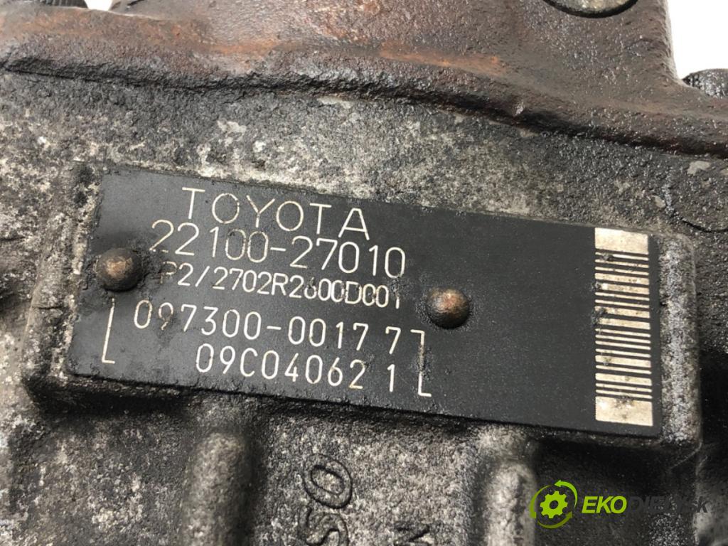 TOYOTA AVENSIS VERSO (_M2_) 2001 - 2011    2.0 D (CLM20_) 85 kW [116 KM] olej napędowy 2001 - 2005  Pumpa vstrekovacia 22100-27010 (Vstrekovacie čerpadlá)