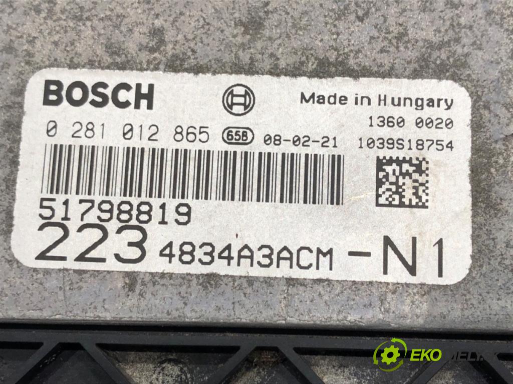 FIAT DOBLO Nadwozie pełne/minivan (223_) 2000 - 2022    1.9 JTD 77 kW [105 KM] olej napędowy 2003 - 2022  riadiaca jednotka Motor 51798819 (Riadiace jednotky)