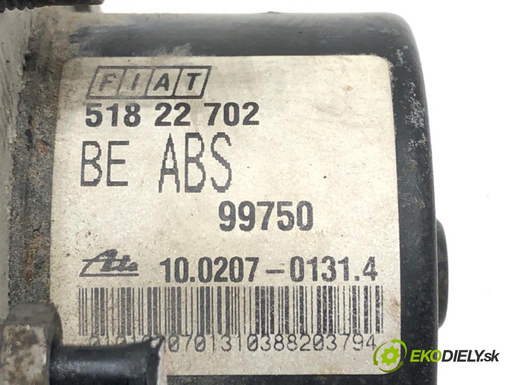 FIAT DOBLO Nadwozie pełne/minivan (223_) 2000 - 2022    1.9 JTD 77 kW [105 KM] olej napędowy 2003 - 2022  Pumpa ABS 51822702 (Pumpy ABS)