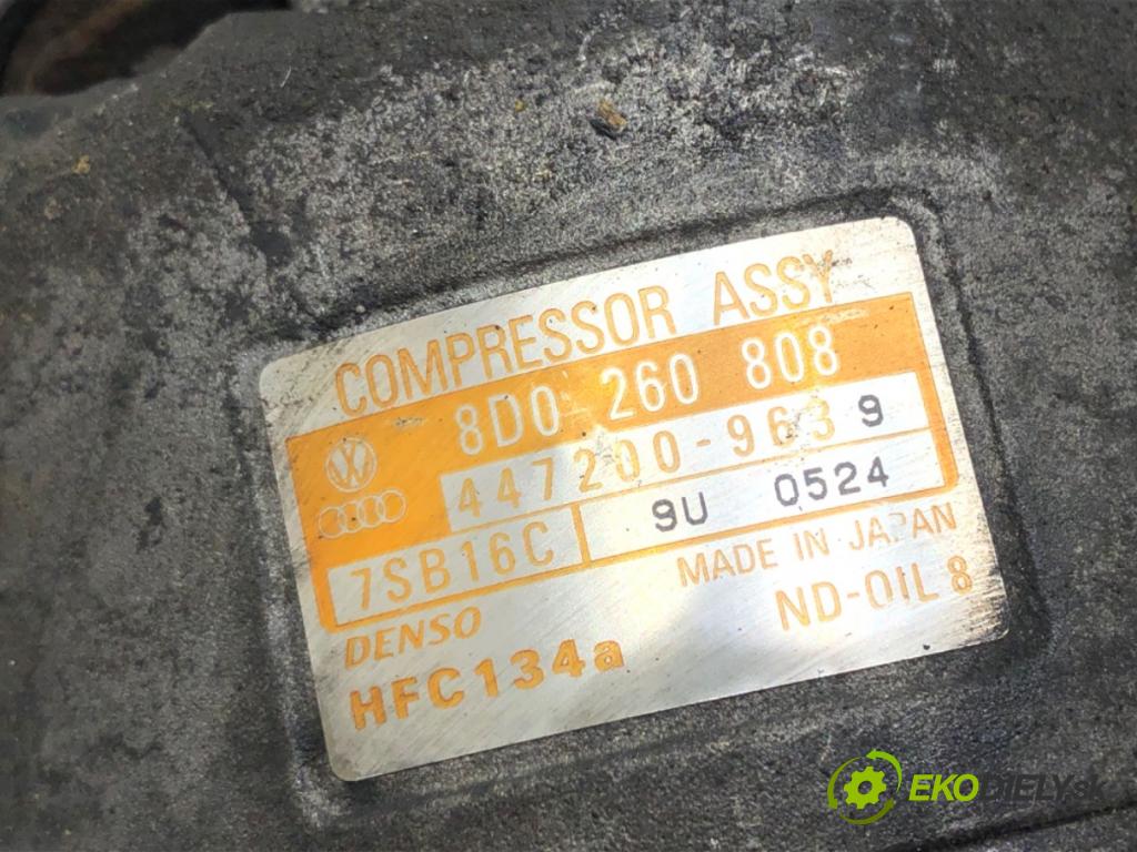 VW PASSAT B5 Variant (3B5) 1997 - 2001    1.9 TDI 85 kW [115 KM] olej napędowy 1998 - 2000  kompresor klimatizace 8D0260808 (Kompresory)
