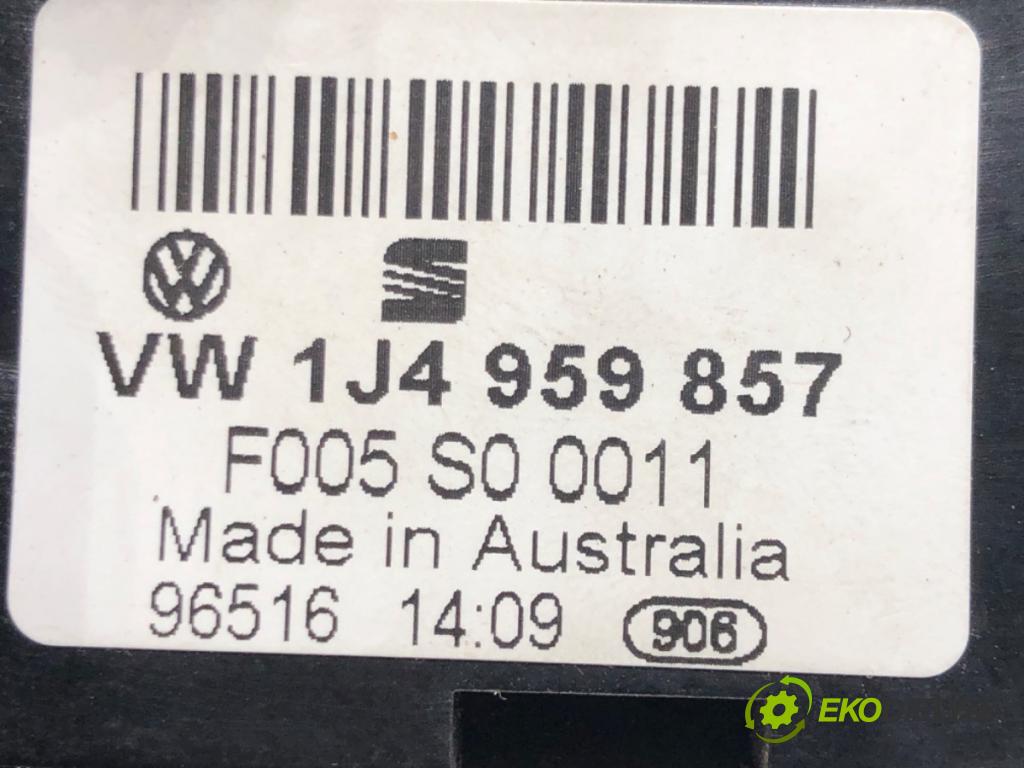 SEAT LEON (1M1) 1999 - 2006    1.9 TDI 81 kW [110 KM] olej napędowy 1999 - 2006  Prepínač okien 1J4959857 (Prepínače, spínače, tlačidlá a ovládače kúrenia)