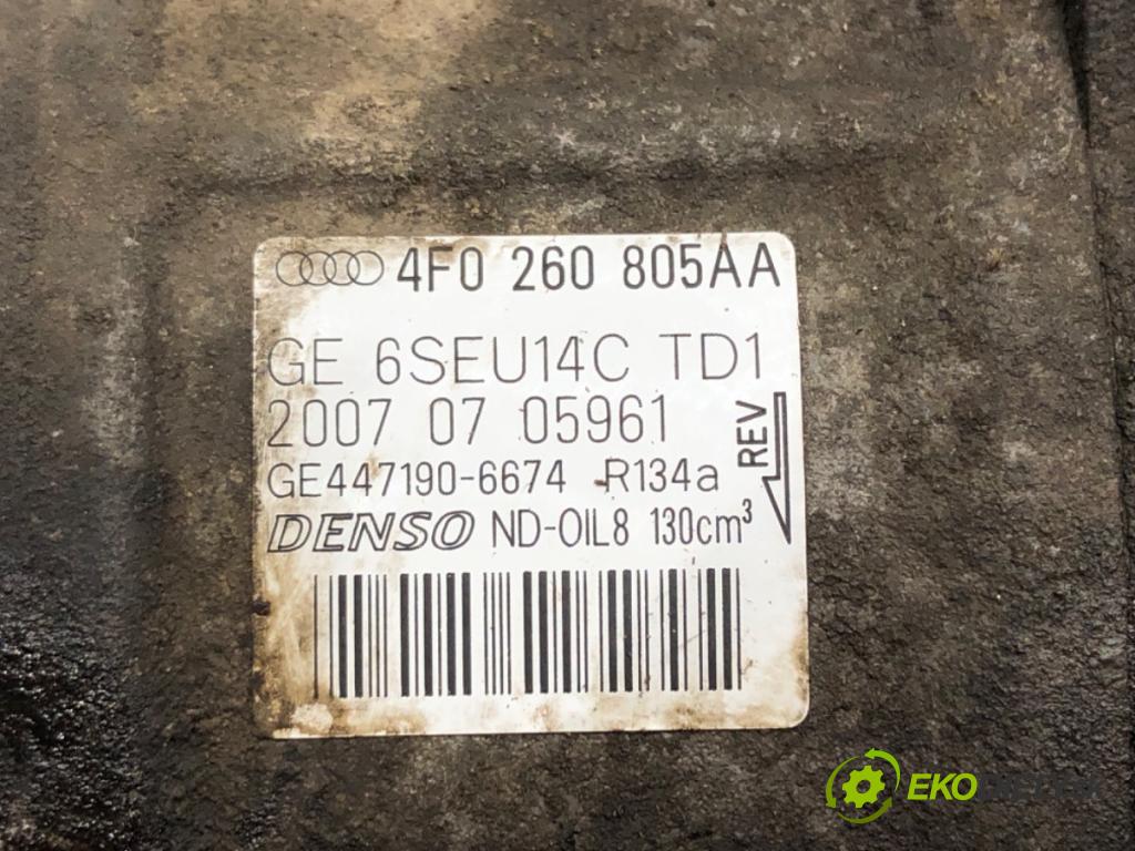 AUDI A6 C6 Avant (4F5) 2004 - 2011    2.0 TDI 103 kW [140 KM] olej napędowy 2005 - 2008  kompresor klimatizace 4F0260805AA (Kompresory)