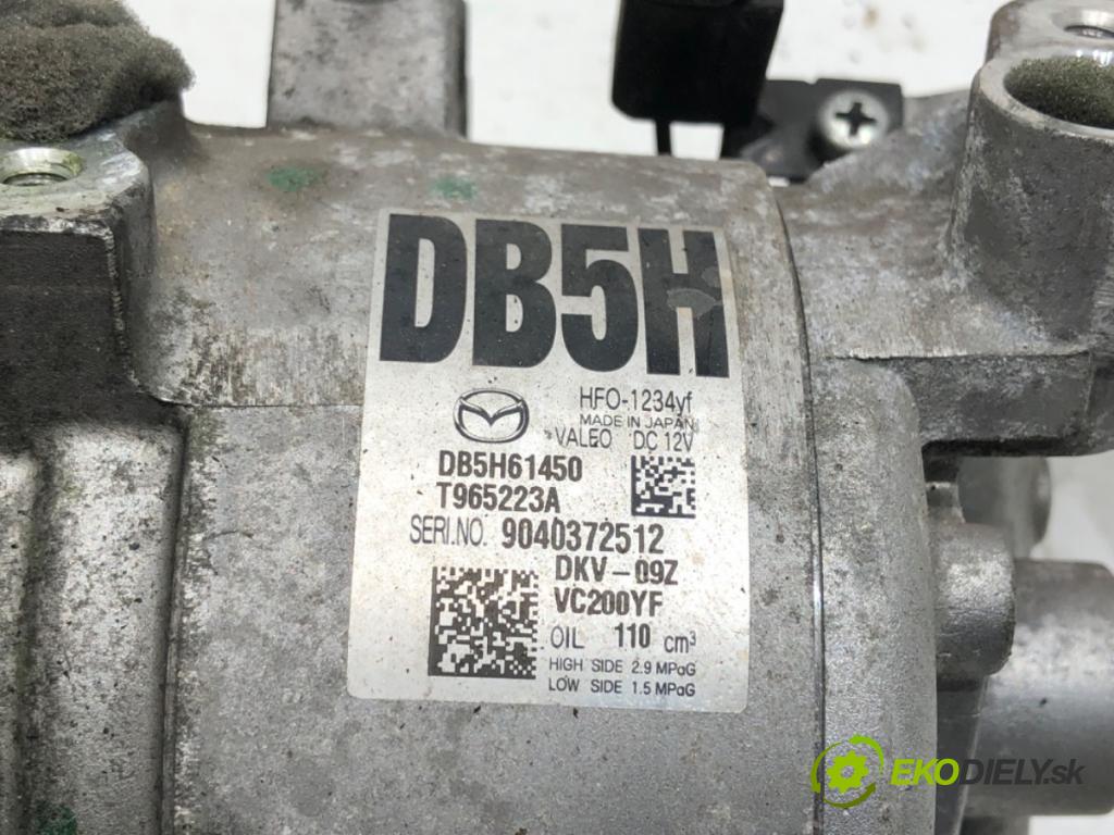 MAZDA 2 (DL, DJ) 2014 - 2022    1.5 SKYACTIV-G (DJLFS) 85 kW [115 KM] benzyna 2014 - 2022  kompresor klimatizace DB5H61450 (Kompresory)