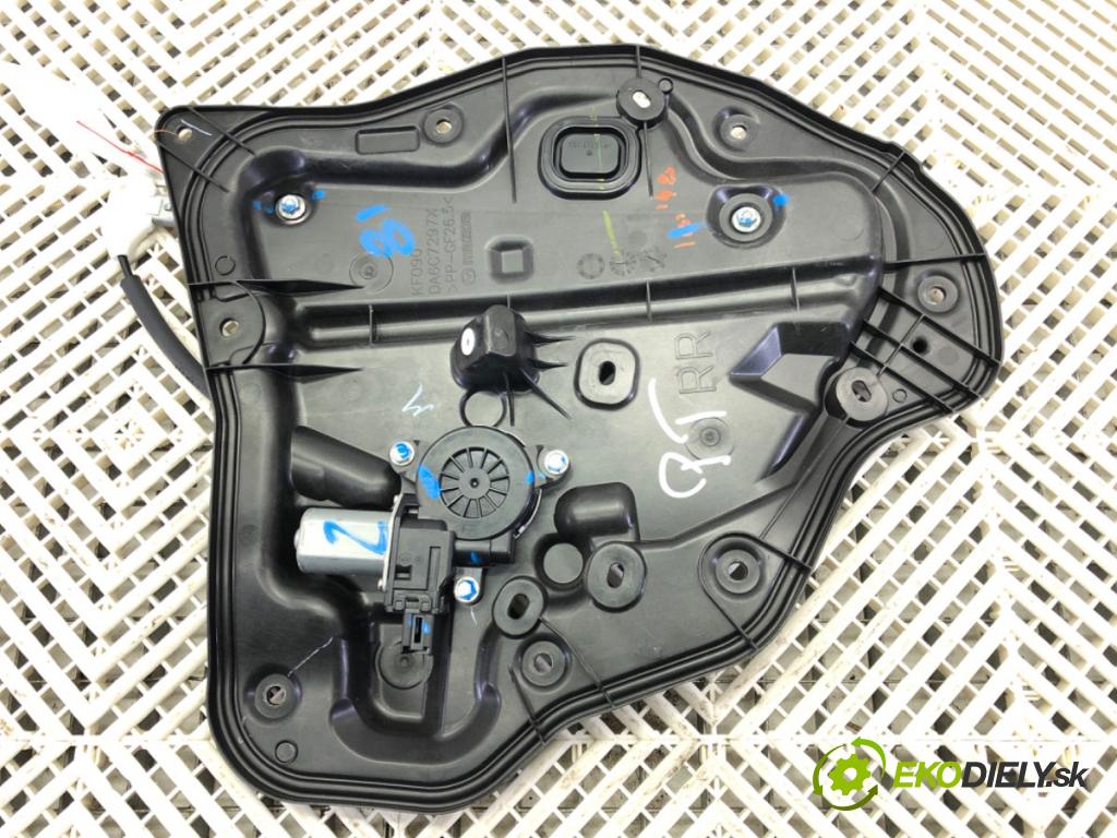 MAZDA 2 (DL, DJ) 2014 - 2022    1.5 SKYACTIV-G (DJLFS) 85 kW [115 KM] benzyna 2014 - 2022  mechanismus okna pravý zadní část DA6C7297X