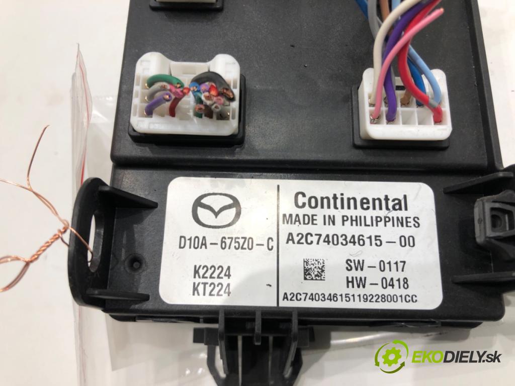 MAZDA 2 (DL, DJ) 2014 - 2022    1.5 SKYACTIV-G (DJLFS) 85 kW [115 KM] benzyna 2014 - 2022  Modul komfortu D10A-675Z0-C (Moduly komfortu)