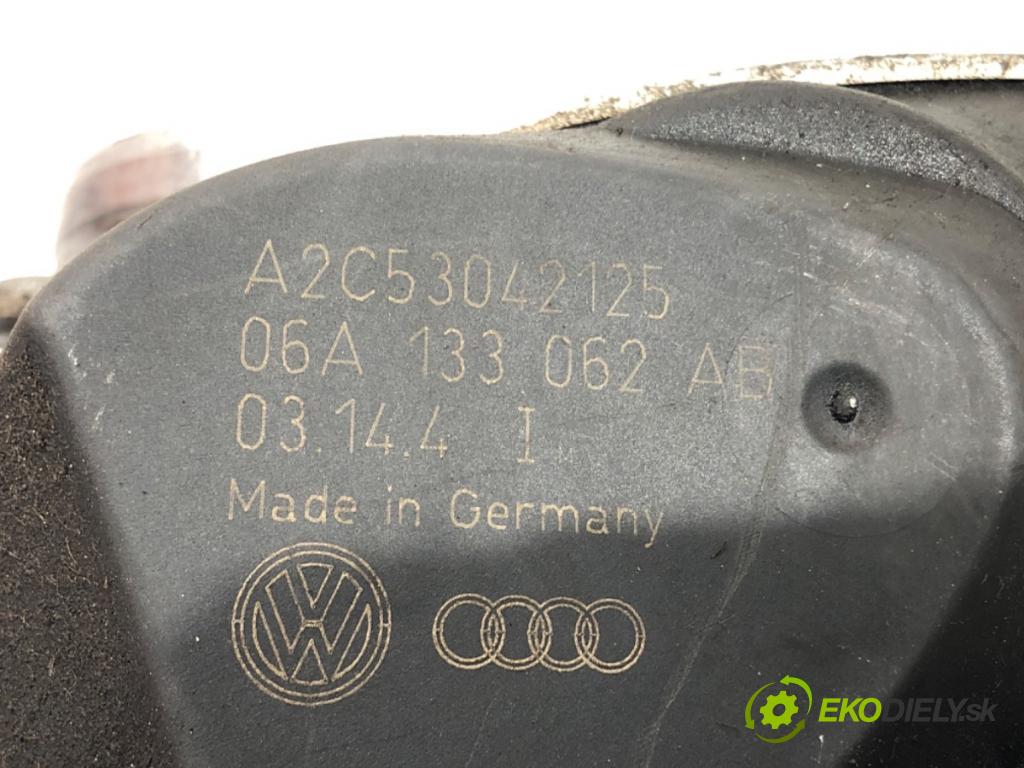 AUDI A3 (8P1) 2003 - 2013    1.6 75 kW [102 KM] benzyna 2003 - 2012  Škrtiaca klapka 06A133062AB (Škrtiace klapky)