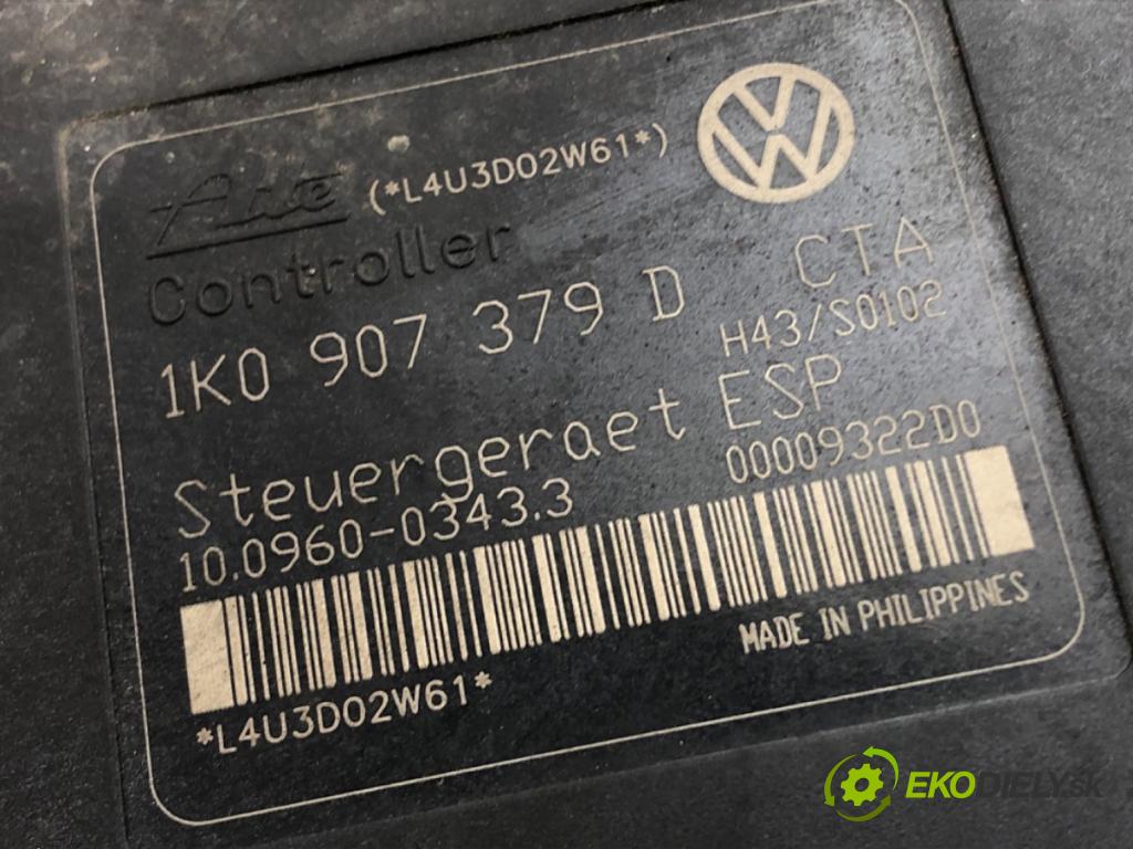 AUDI A3 (8P1) 2003 - 2013    1.6 75 kW [102 KM] benzyna 2003 - 2012  Pumpa ABS 1K0907379D (Pumpy ABS)