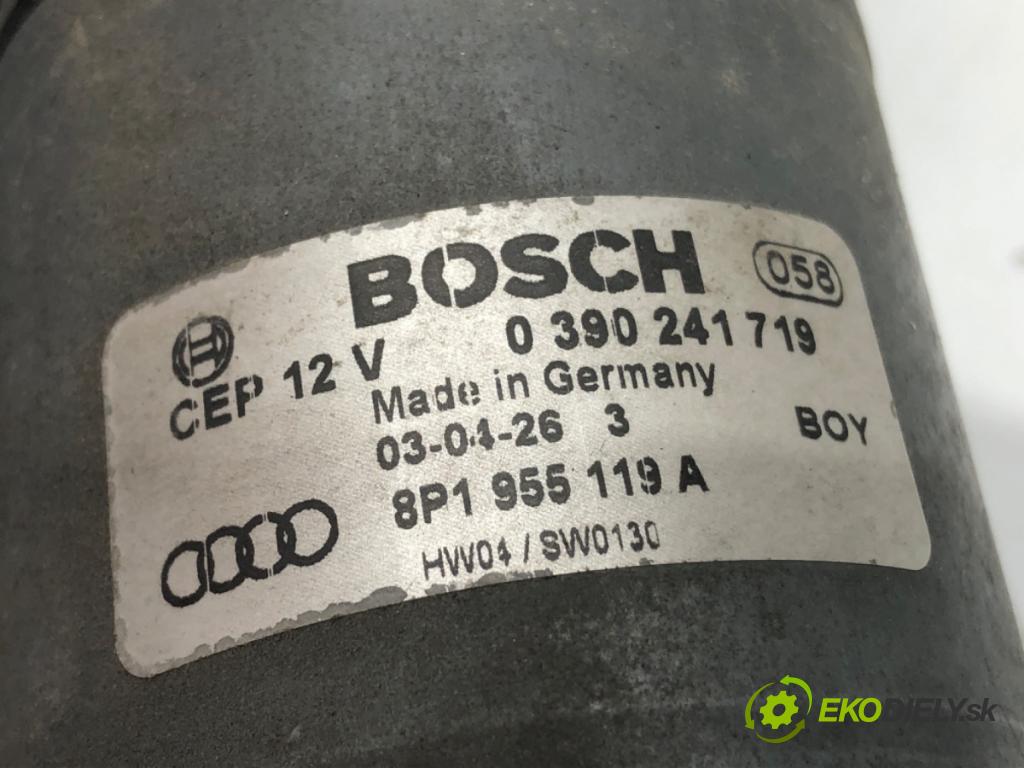 AUDI A3 (8P1) 2003 - 2013    1.6 75 kW [102 KM] benzyna 2003 - 2012  Mechanizmus stieračov predný 8P1955119A (Motorčeky stieračov predné)