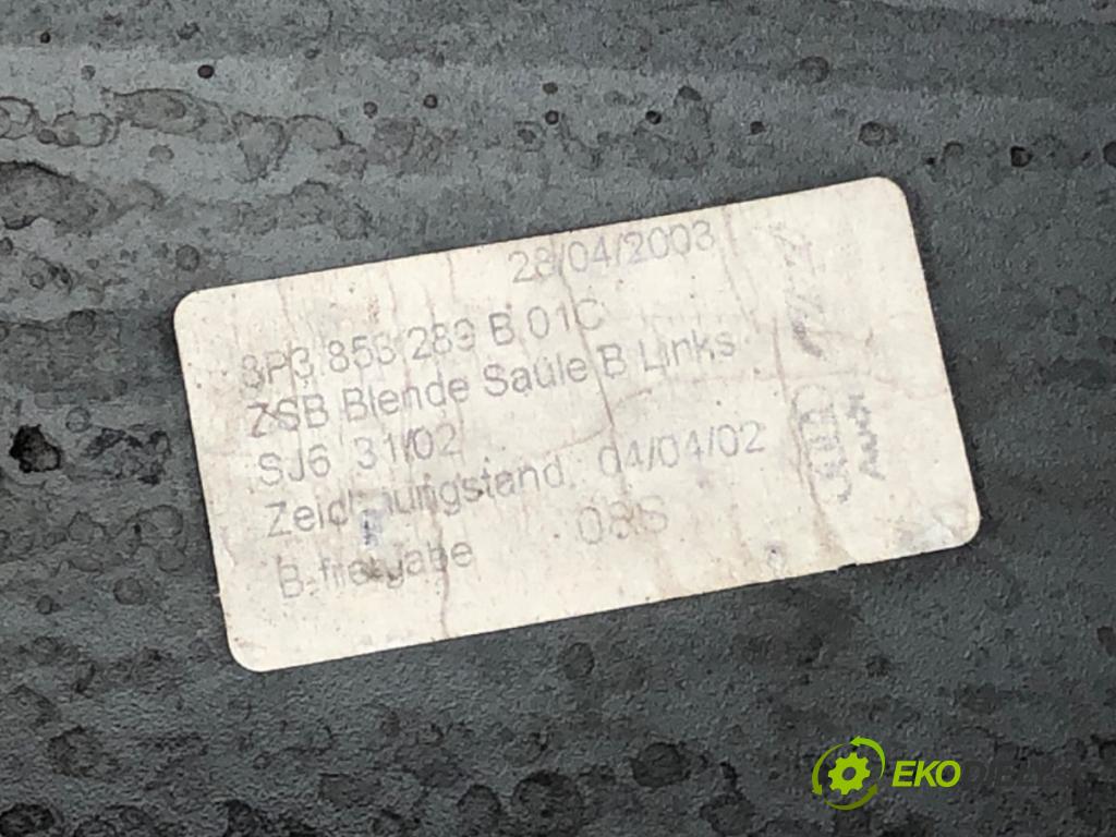 AUDI A3 (8P1) 2003 - 2013    1.6 75 kW [102 KM] benzyna 2003 - 2012  Clona stĺpika ľavá strana 8P3853289