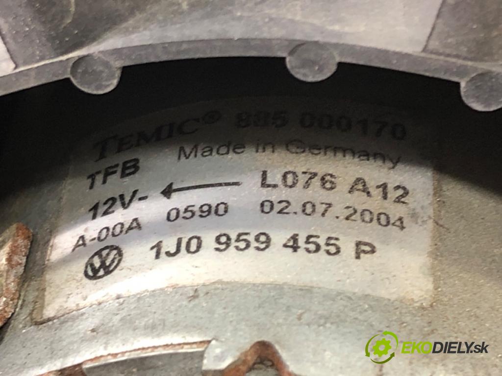 SEAT LEON (1M1) 1999 - 2006    1.6 16 V 77 kW [105 KM] benzyna 2000 - 2006  Ventilátor klimatizácie 1J0959455P (Ventilátory chladičov klimatizácie)