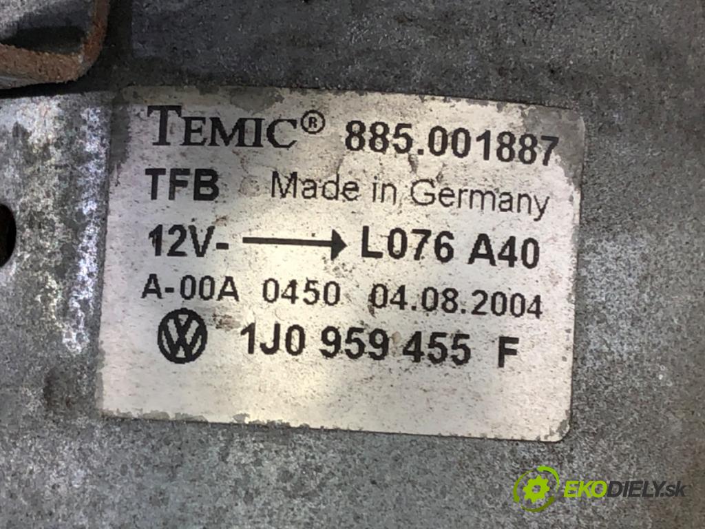 SEAT LEON (1M1) 1999 - 2006    1.6 16 V 77 kW [105 KM] benzyna 2000 - 2006  ventilátor chladiče 1J0959455F (Ventilátory)